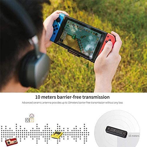 Bluetooth Adapter Route Air Pro for gaming, compatible with Nintendo Switch, PS4, and laptops, featuring a compact design and advanced audio technology.